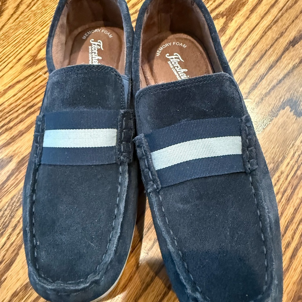 Florsheim Kids Navy Slip-On Loafers